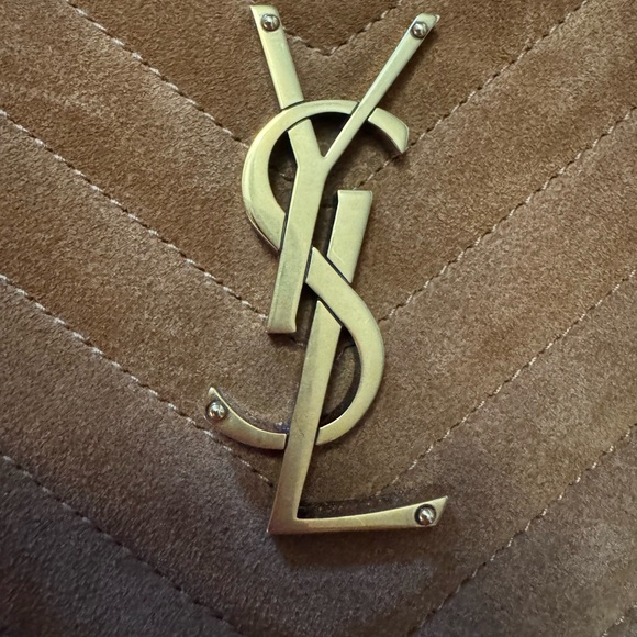 YSL camera bag is suede brown, very good condition beautiful color - Picture 11 of 17